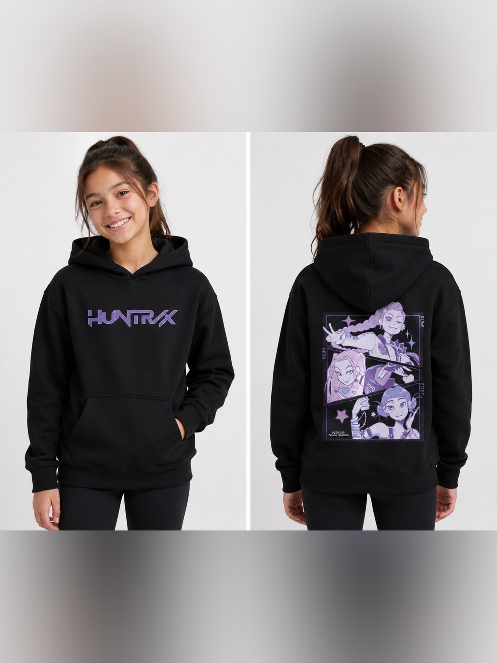 KPop Demon Hunters HUNTR/X Kids Hoodie - never worn